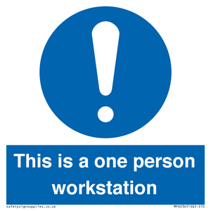 This is a one person workstation